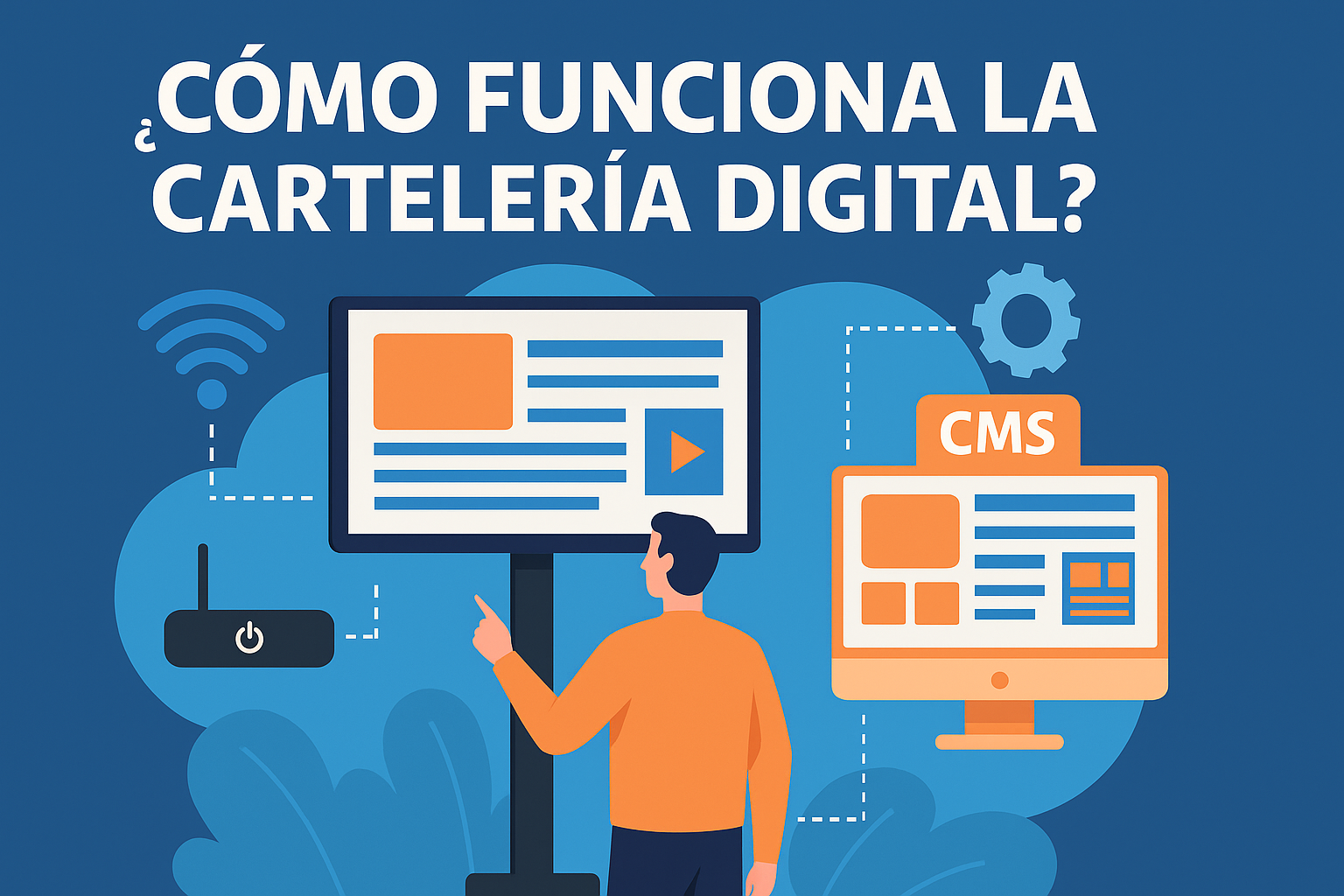 ¿Cómo funciona la cartelería digital?