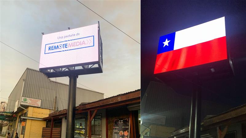 pantalla LED exterior de 3x2 metros en la localidad de Retiro, pantalla Led