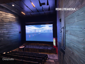 El después del proyecto de pantalla led a Coca-cola