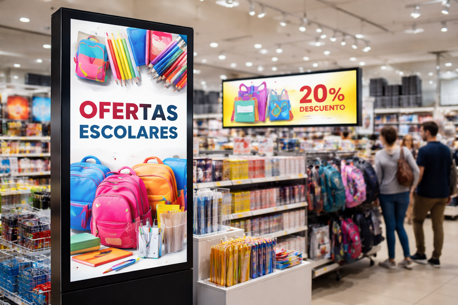 Tótems led para publicidad en retails
